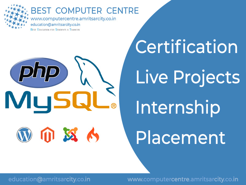 PHP Training Institute in Amritsar, php course in Amritsar